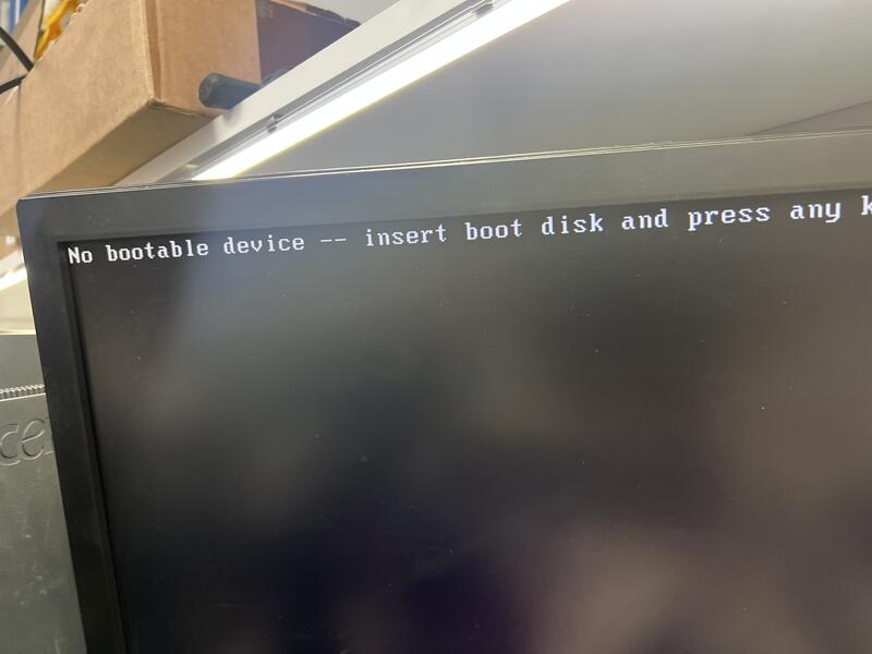 computer no bootable device repair orlando